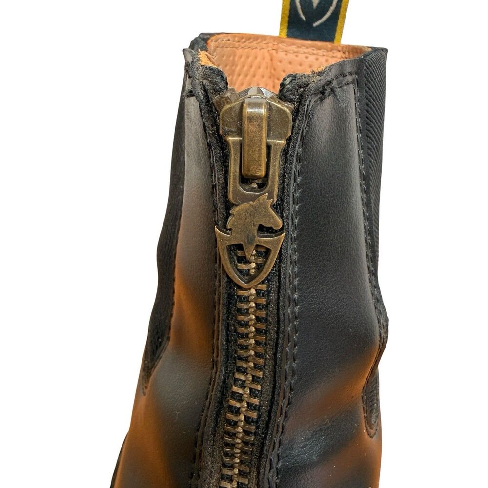 Moretta Clio Paddock Boots Women’s 5 Black Front Zip Equestrian Riding Chelsea - Picture 2 of 16